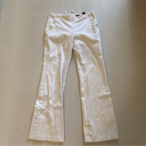 ⛵️ Express  Chic White Cotton Sailor Pants